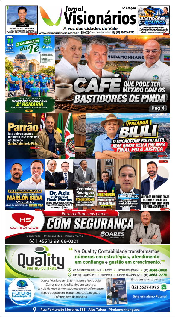 Capa da Edição 9 do Jornal Visionários