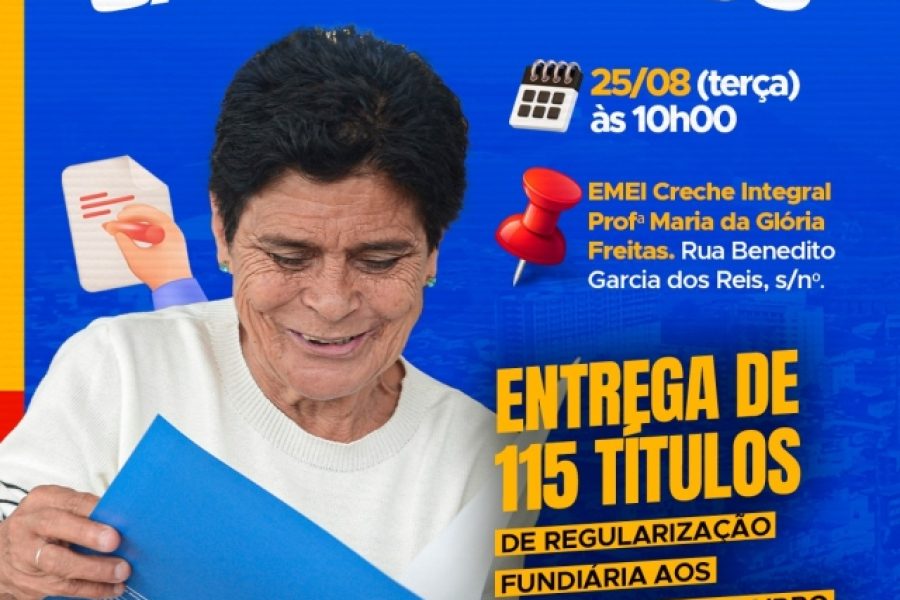 Prefeitura de Aparecida entrega 115 títulos de regularização fundiária